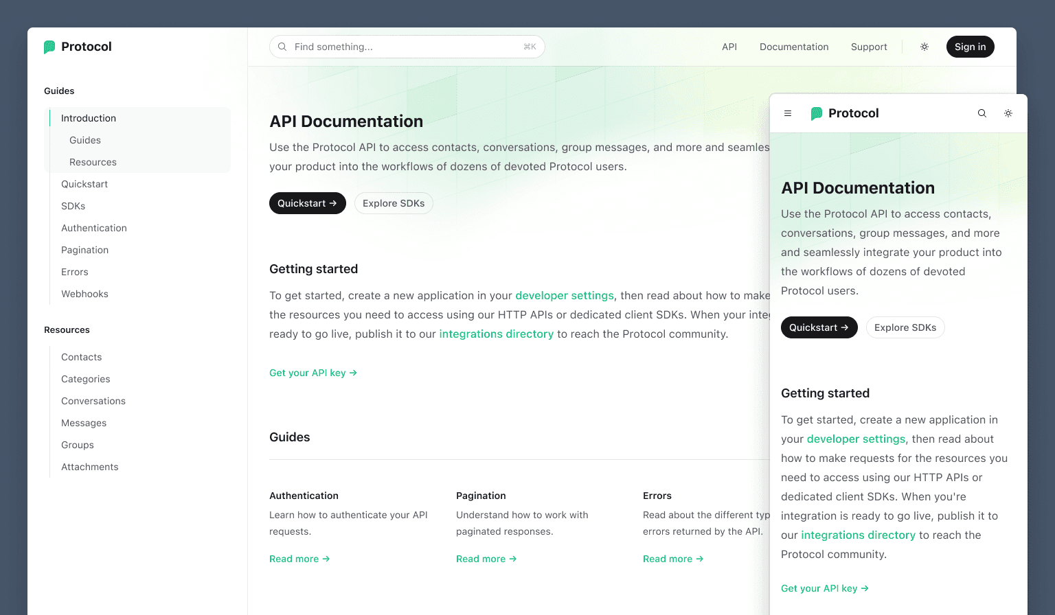Aprende sobre la plantilla Protocol