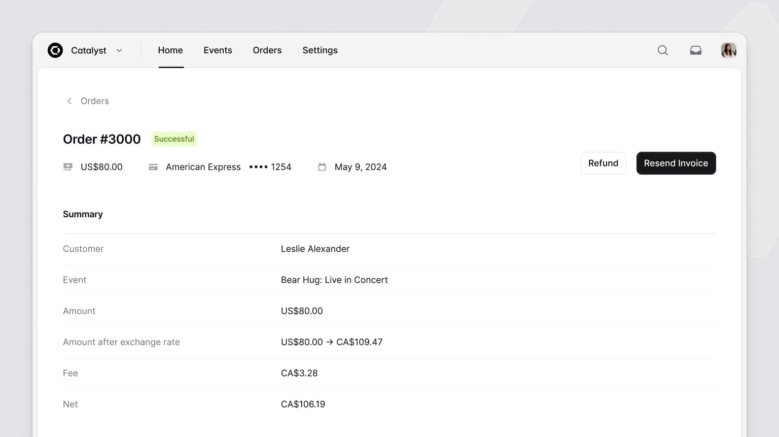 Ejemplo de diseño apilado
